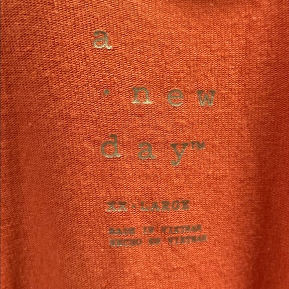 A New Day XXL Tangerine Orange scoop neck Dress - Picture 3 of 5